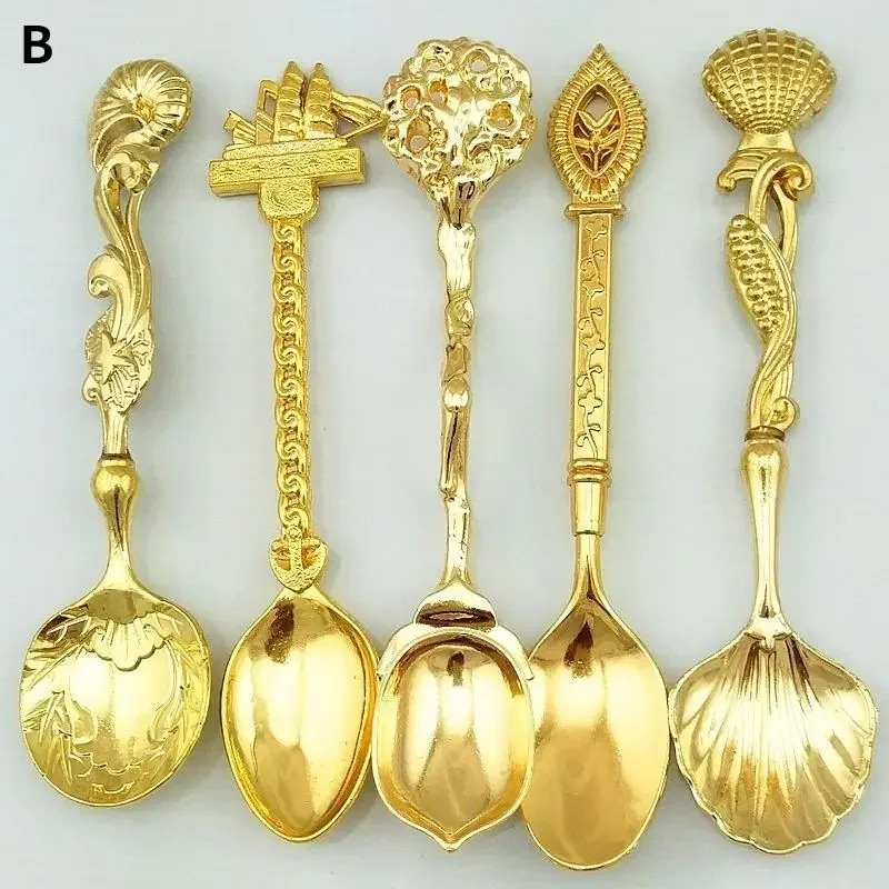 High Quality Creative Retro Coffee Spoons,Stainless Steel Gifts Vintage Kits
