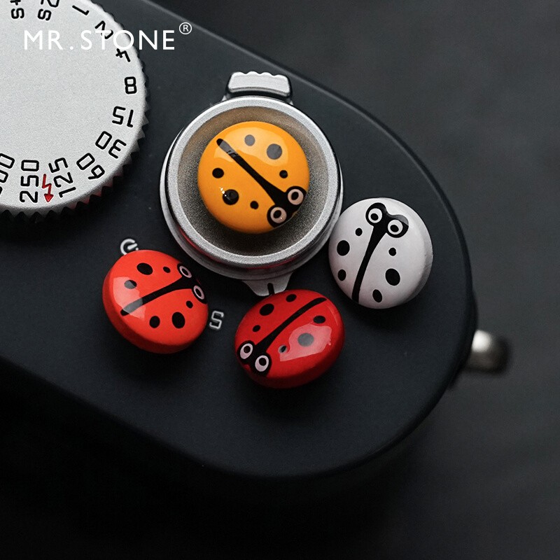 Metal Shutter Button， ladybug， Compatible with Canon, Sony, Leica and Nikon