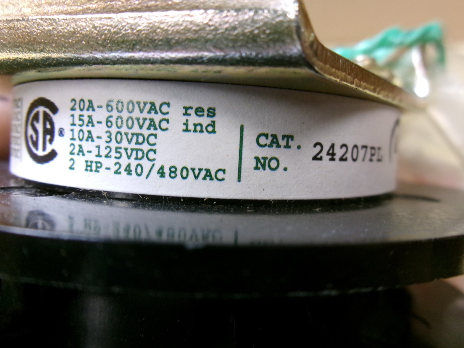 ElectroSwitch 24207PL Rotary Switch 2HP 240/480V