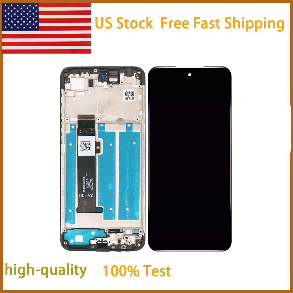For Moto G Play (2024) XT2413V XT2413-3 LCD Screen Touch Screen Digitizer Frame