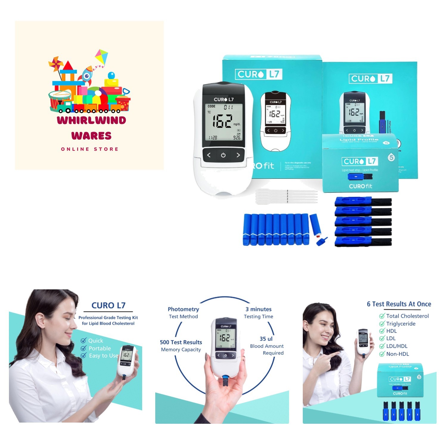 Professional Grade Home Cholesterol Testing Kit - Accurate and User-Friendly