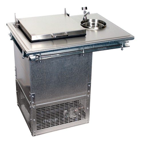 Glastender DIFRDW 1Section Dropin Ice Cream Freezer w/Dipperwell