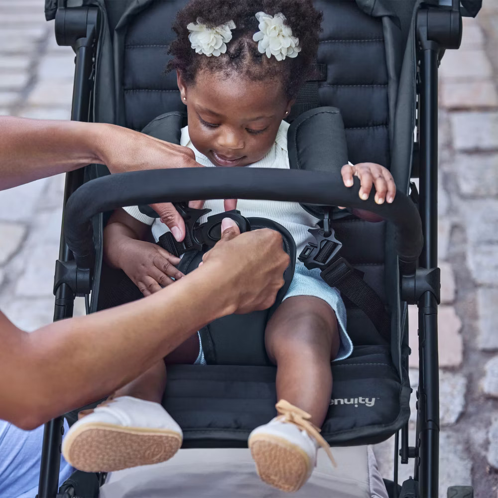 Ingenuity 3Dquickclose CS+ Compact Fold Stroller - Black: Metal Frame
