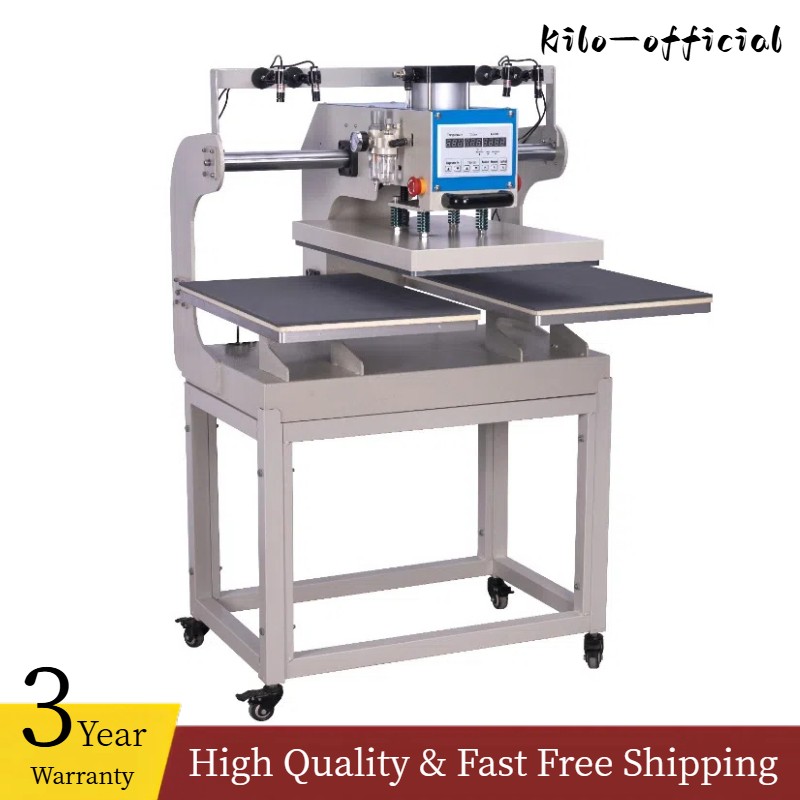 KILO 16x24 Pneumatic Up Dual Platen Heat Press Machine with Infrared Positioning