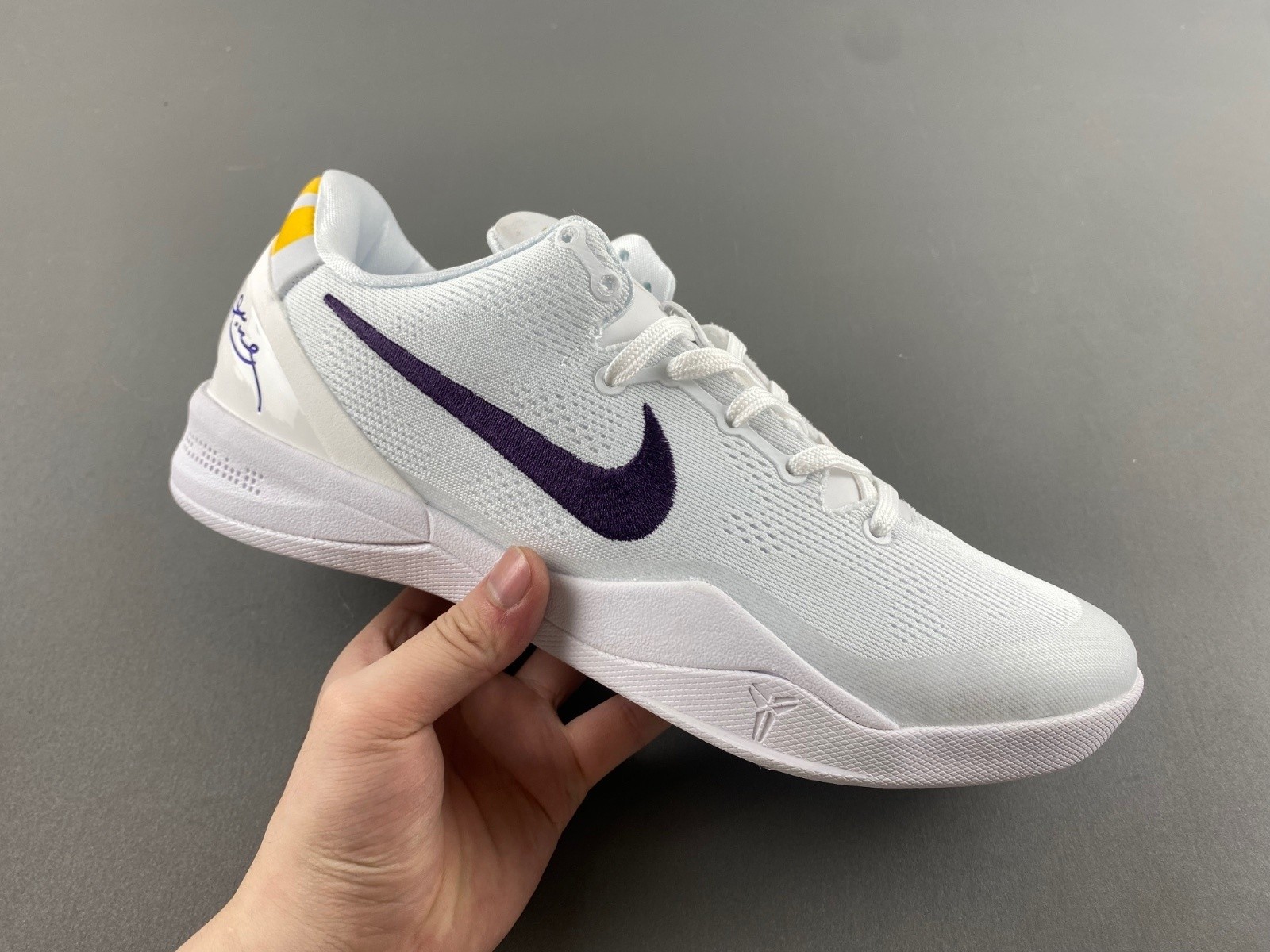 HF9550-100 Kobe VIII 8 Protro Lakers Home White Court Purple Gold