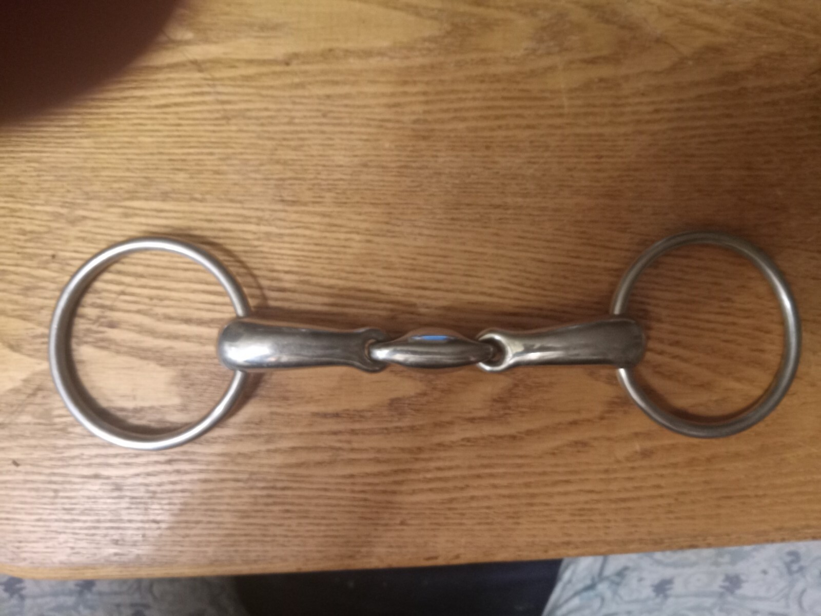 loose ring snaffle bit mouth lozenge 5  in stainless steel