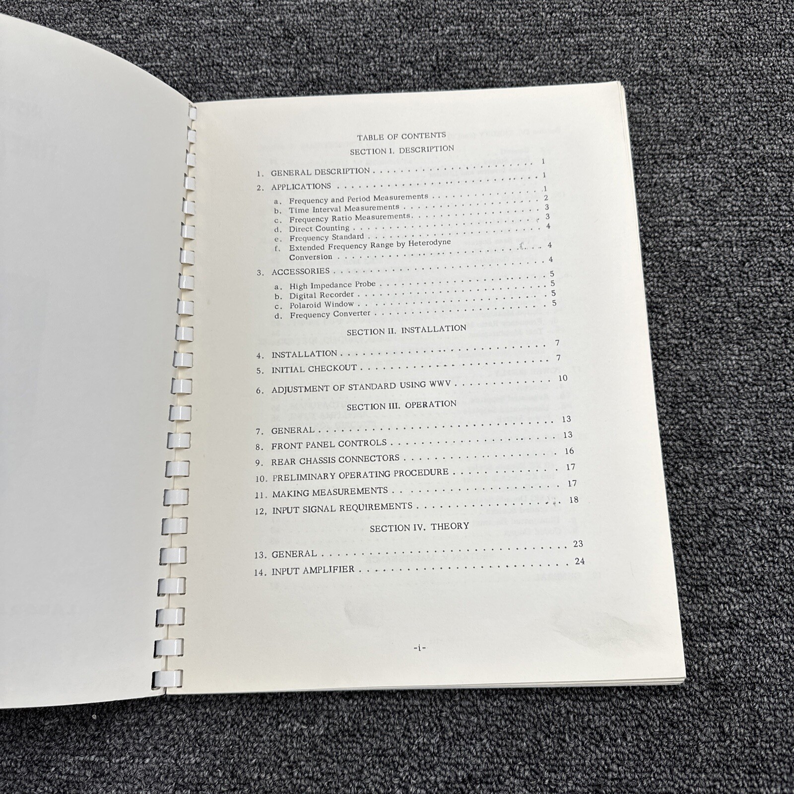 Laboratory For Electronics (L.F.E) 501A Time/Rate Indicator Instruction Manual