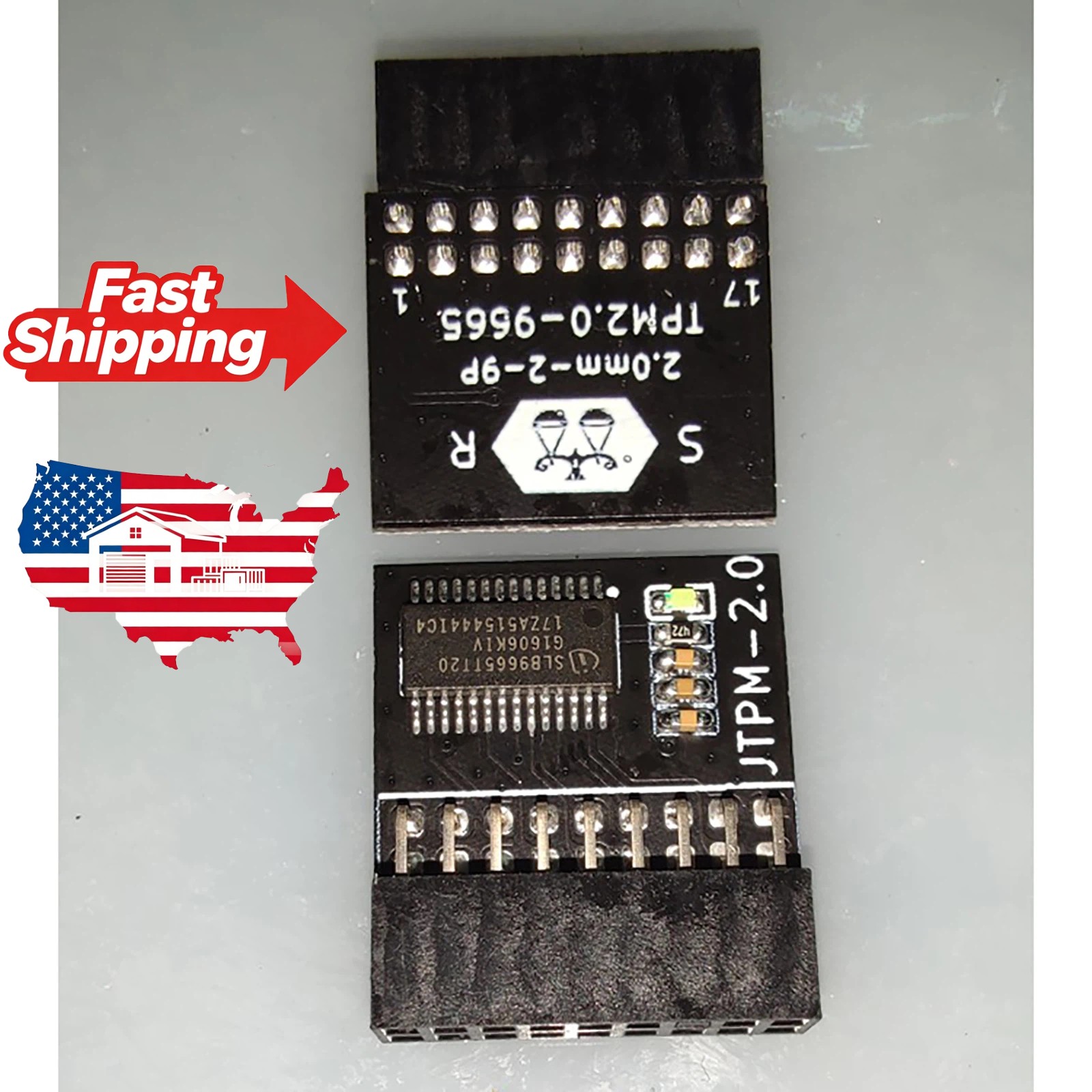 TPM TPM2.0 18-1Pin Module ASRock Chip Security Module Board Win11 For Infineon