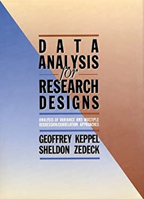Data Analysis for Research Designs Hardcover Geoffrey, Zedeck, Sh
