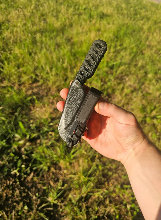 Revenant Corps SPC Fixed Knife 2.75" Black G10 Construction/Wrapped Handle 008