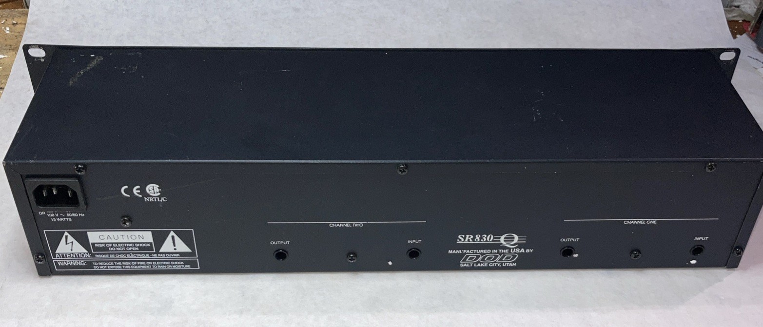 DOD SR 830 Q Dual 15 Band 2 Channel Stereo EQ Graphic Equalizer Processor Tested