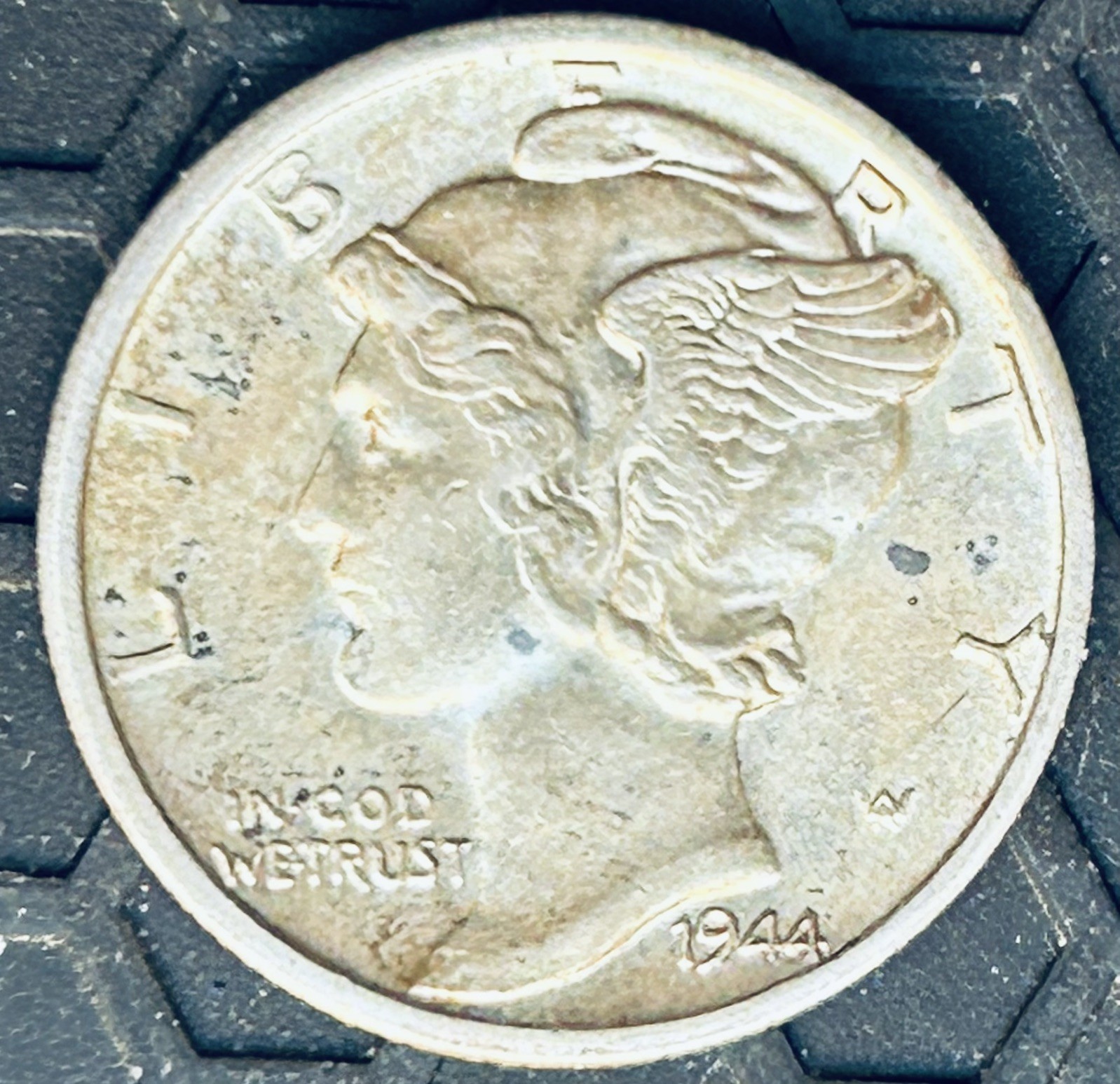 1944 Mercury Dime 90% Silver 10c Denver Mint