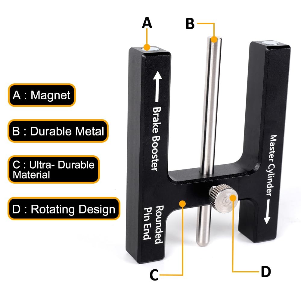 BARTOO Brake Adjustment Tool Booster Push Rod Master...