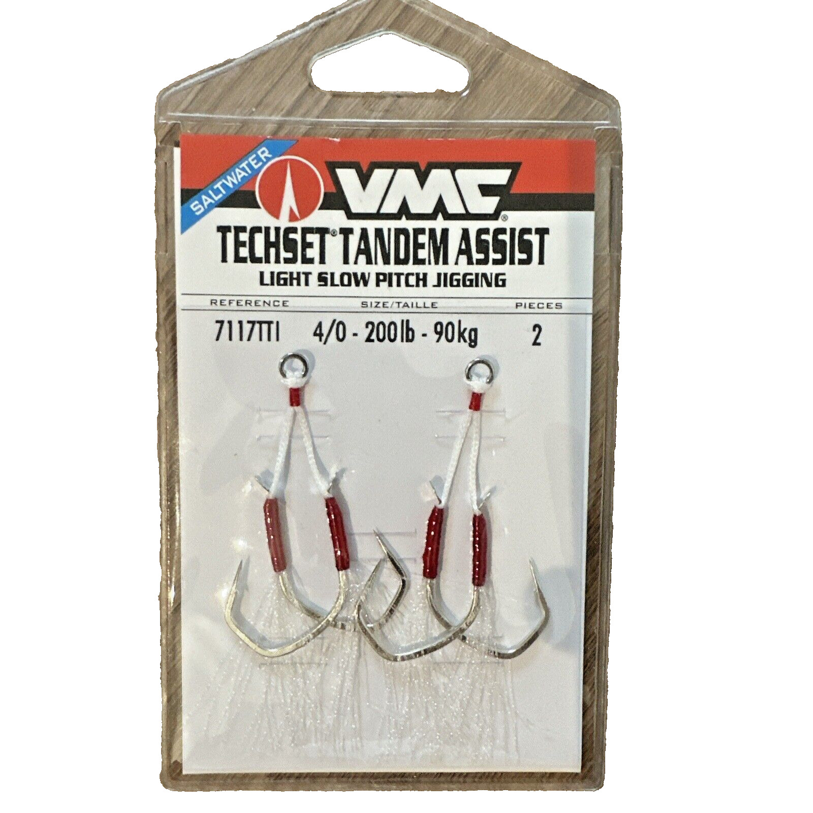 VMC Techset Tandem Assist Light Slow Pitch Jigging Size 1/0, 2/0, 3/0, 4/0, 5/0