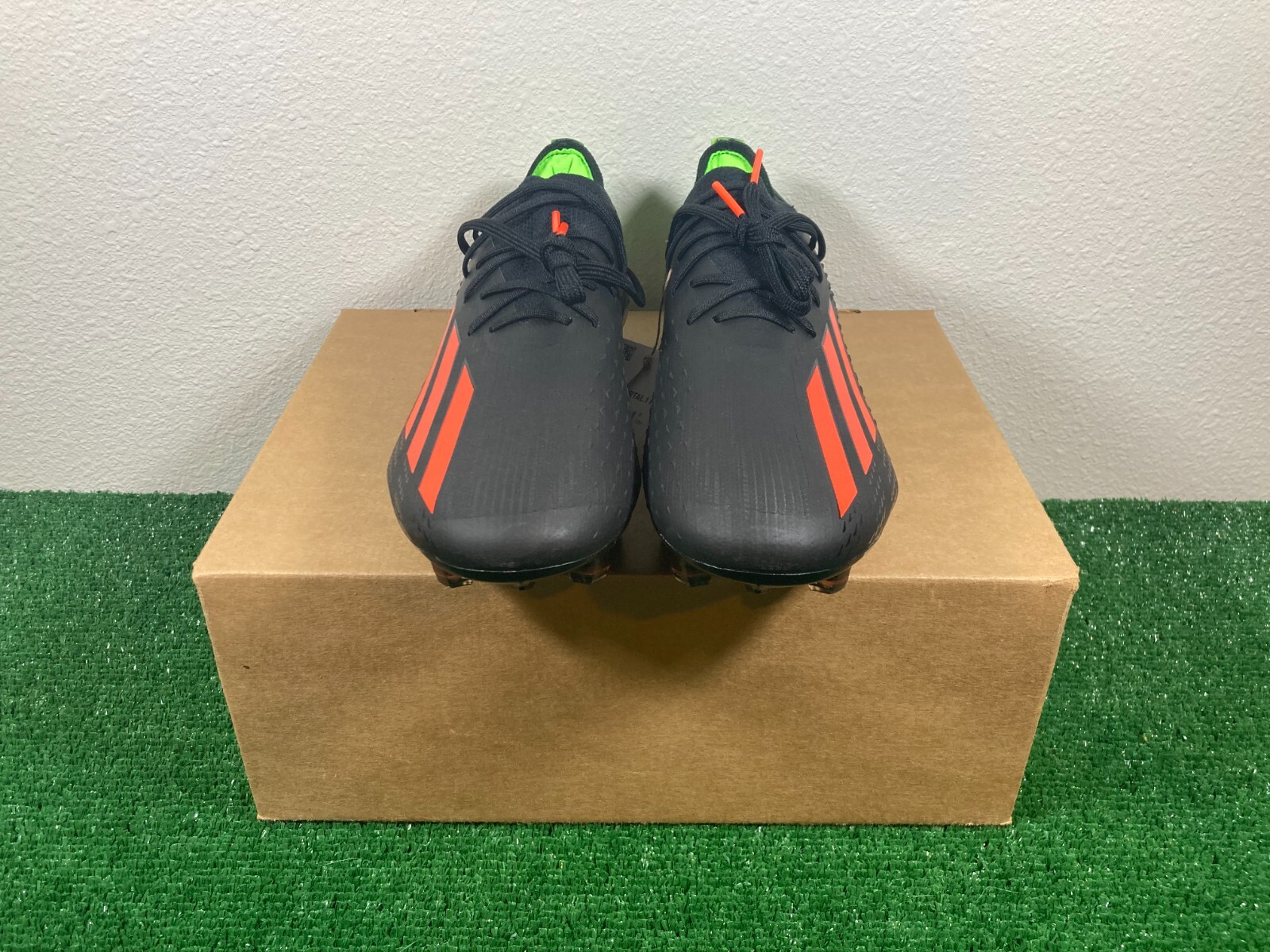 6.5 Men/7.5 Women - Adidas X Speedportal.1 FG Black Red Soccer Cleats GW8429 nby