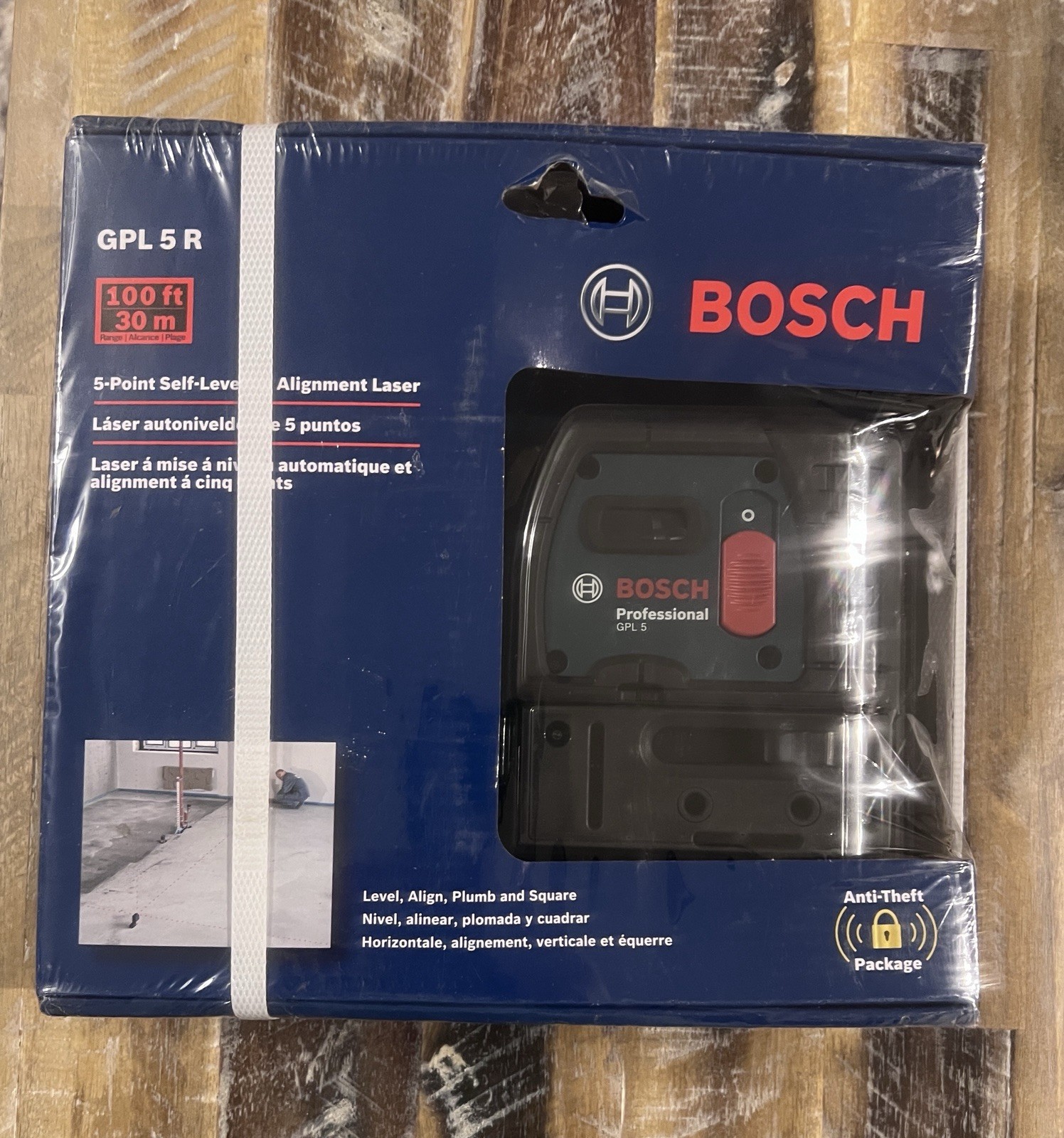 Bosch GPL5 5-Point Self-Leveling Plumb Alignment Laser