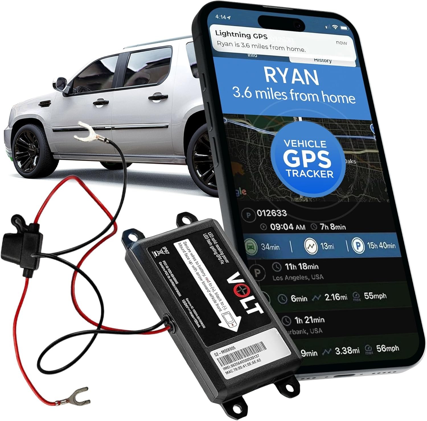 #1 Rastreador GPS para Carro Carros Autos Vehiculos Localizador Cars TIEMPO REAL