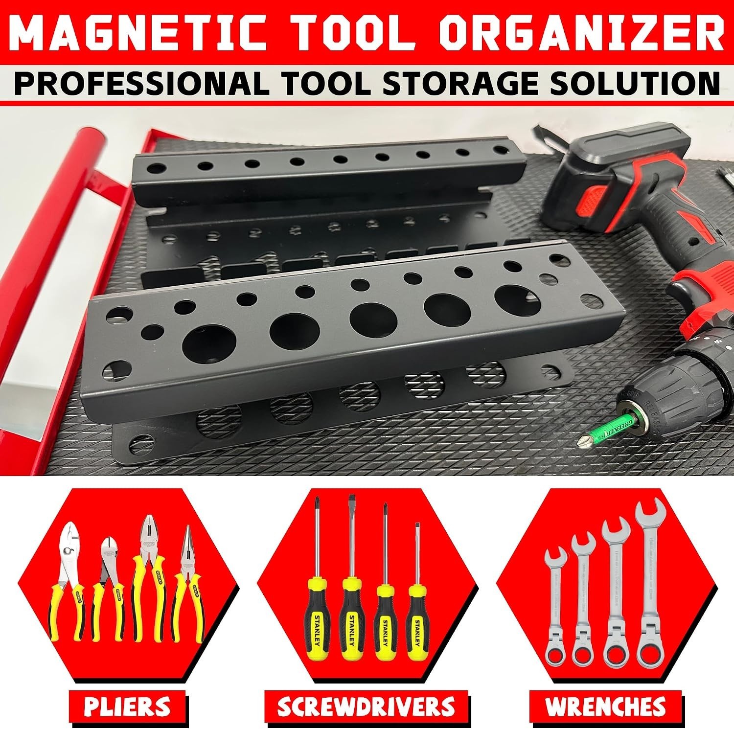 Versatile Magnetic Tool Holders – Securely Store Your Tools with Ease and Style
