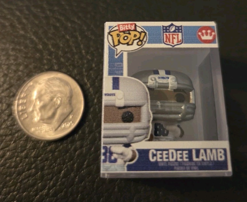 NFL Funko Bitty Pop Dallas Cowboys CeeDee Lamb, New-Open Capsule