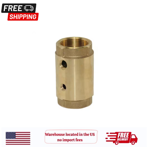 Water Source 1-1/4 in. Solid brass Two-Hole Control Center Check Pump Valve