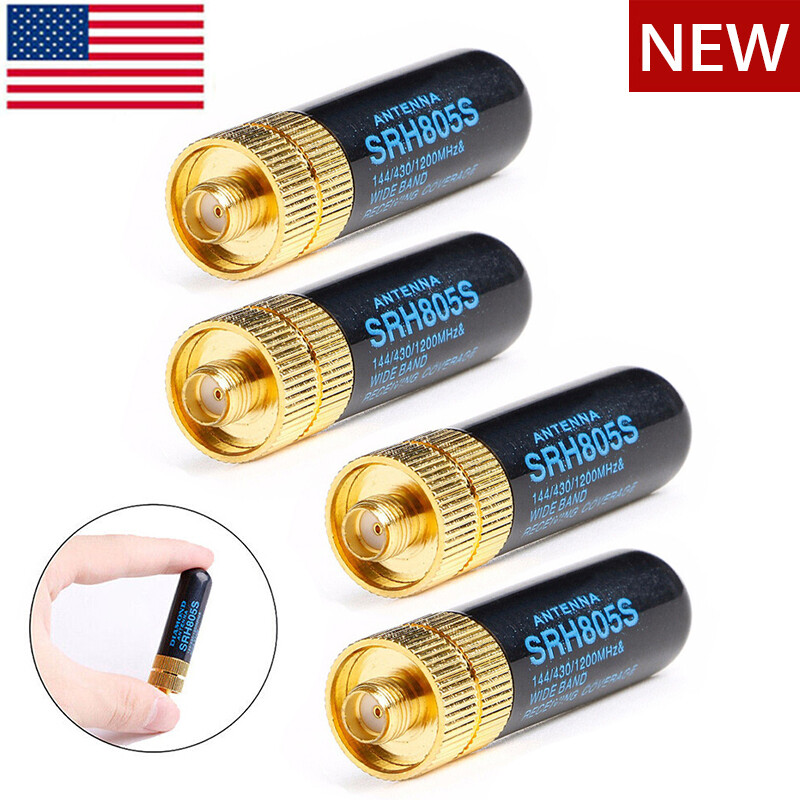 4x SMA-F SRH805S Dual Band Antenna For Baofeng UV-5R UV-5RA UV-5RE UV-5R+ Radio