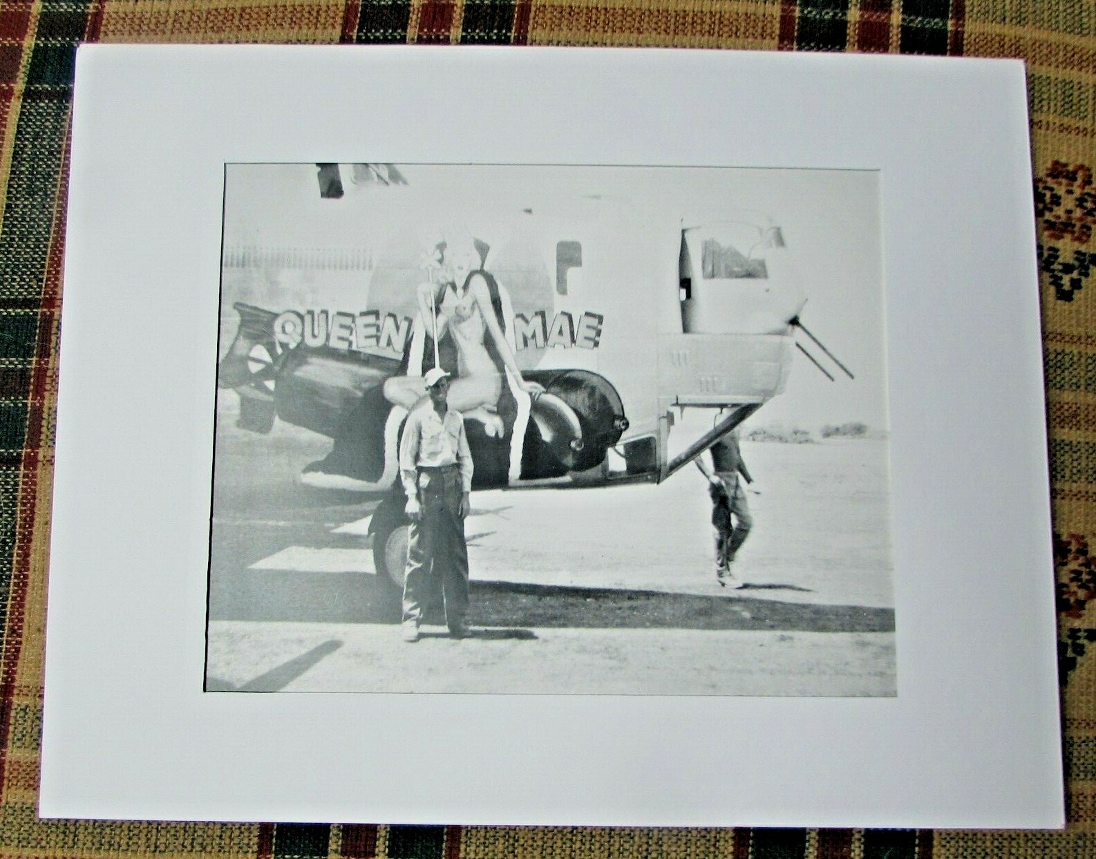 WWII - QUEEN MAE - MILATARY AIR FORCE NOSE ART - 8 X 10 PREMIUM MATTED PRINT #5