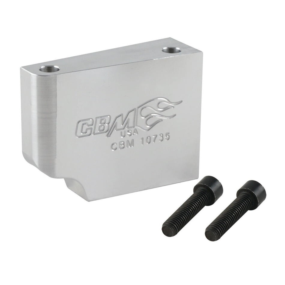 CBM-10735 CBM MOTORSPORTS BILLET LS STARTER RELOCATION PLATE / DUST COVER