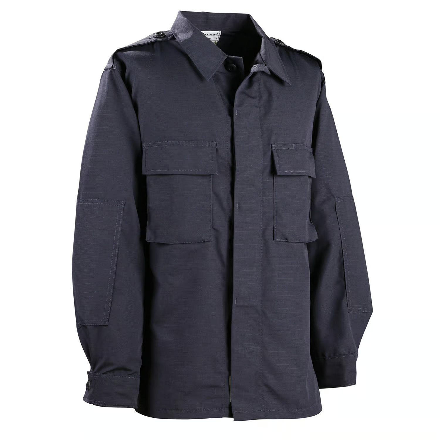 NEW GALLS 2 POCKET LONG SLEEVE POLY COTTON RIPSTOP BDU SHIRT NAVY 2XL