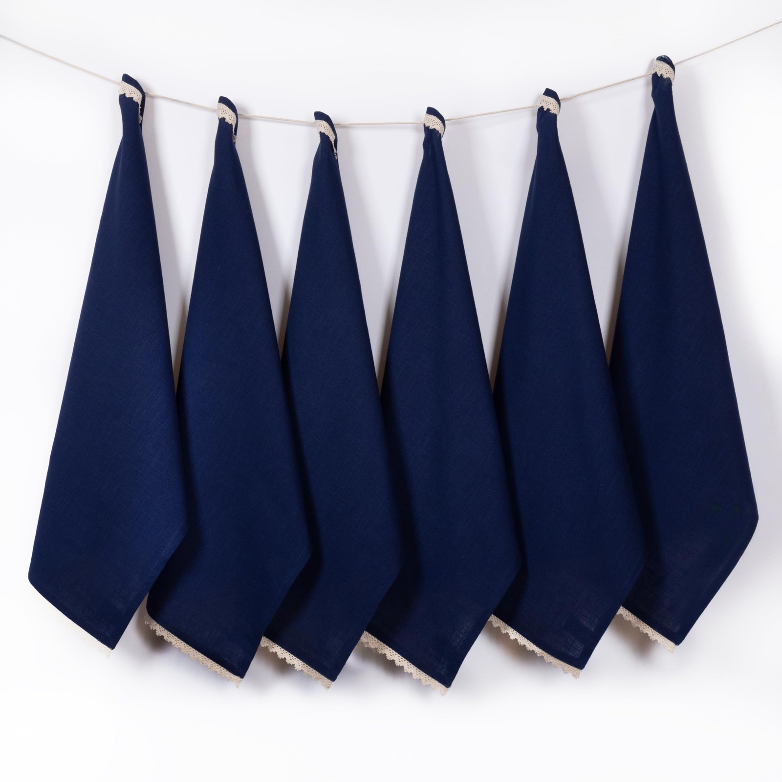 Kitchen Towels, Set of 6 Premium Quality Cotton Dish Towels Multi-Purpose Kit...