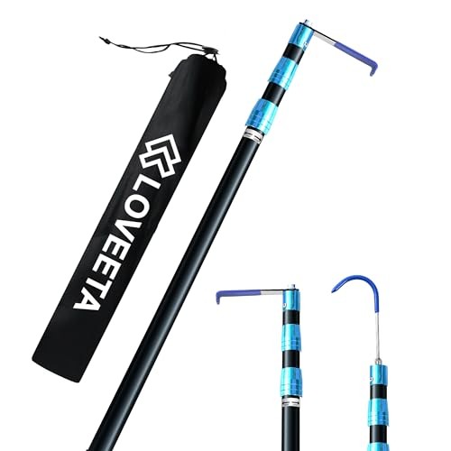 6.3 Ft Cargo Grabber Reach Retriever Tool - 2.0 New Upgraded Jet Black