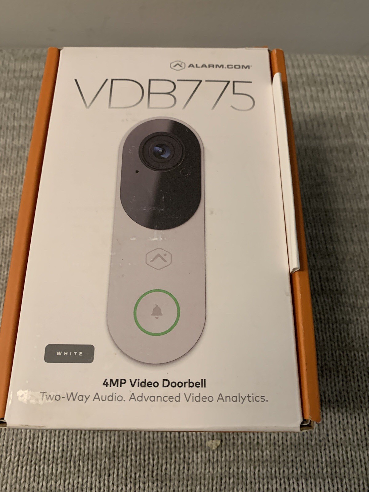 Alarm.com ADC-VDB775-BZ 4MP Next Gen Video Doorbell ,IP65,
