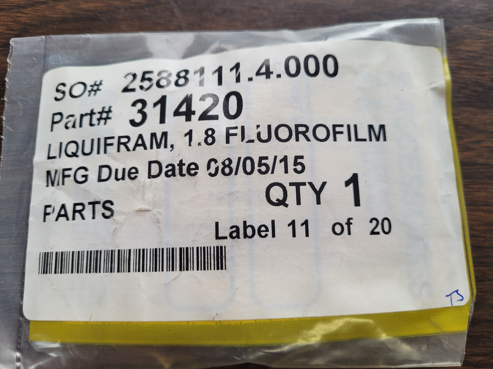 LMI 31420 1.8 Fluorofilm Diaphragm