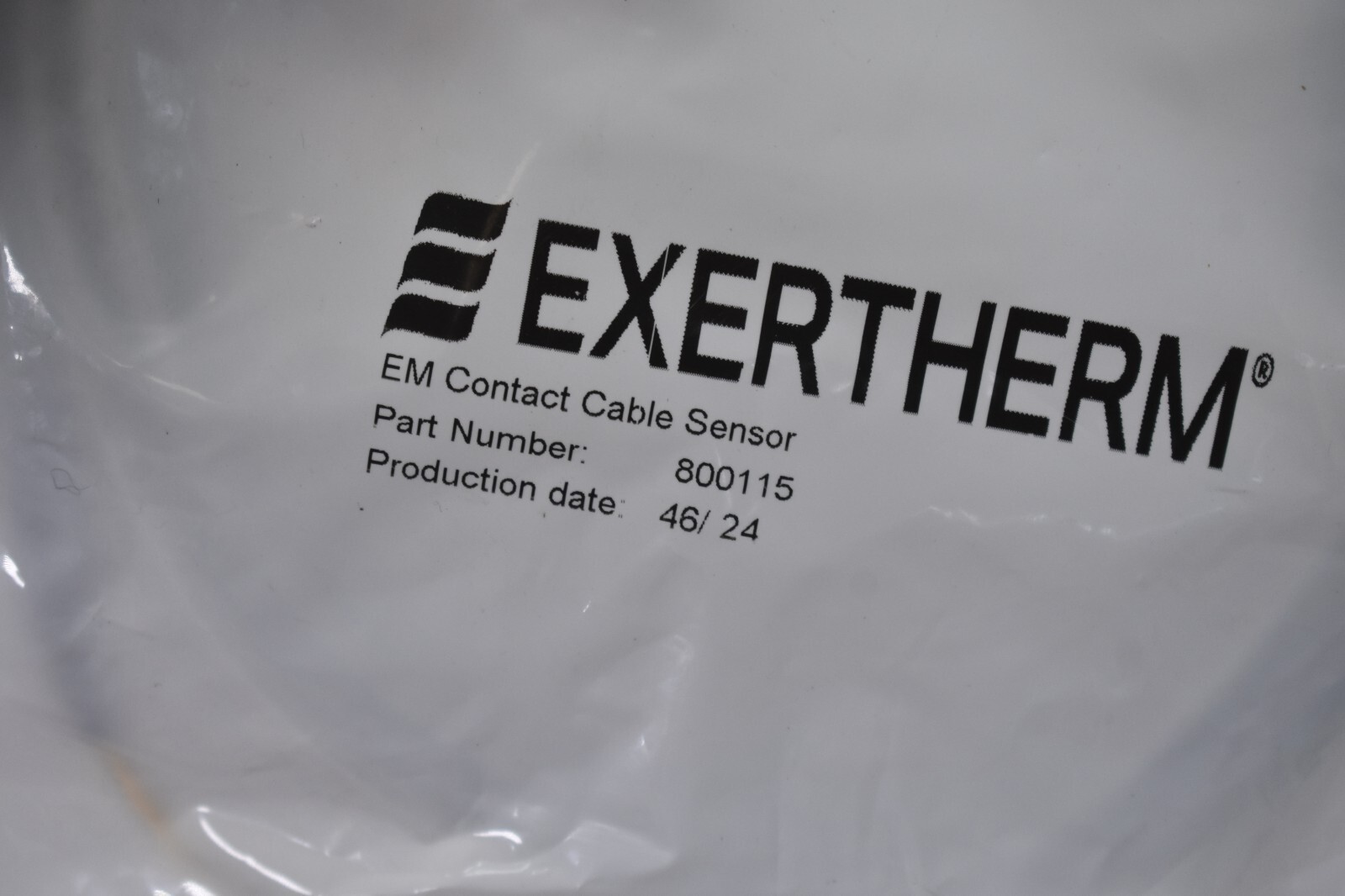 Exertherm EM Contact Cable Sensor Cord 800115 Gray Plug Device