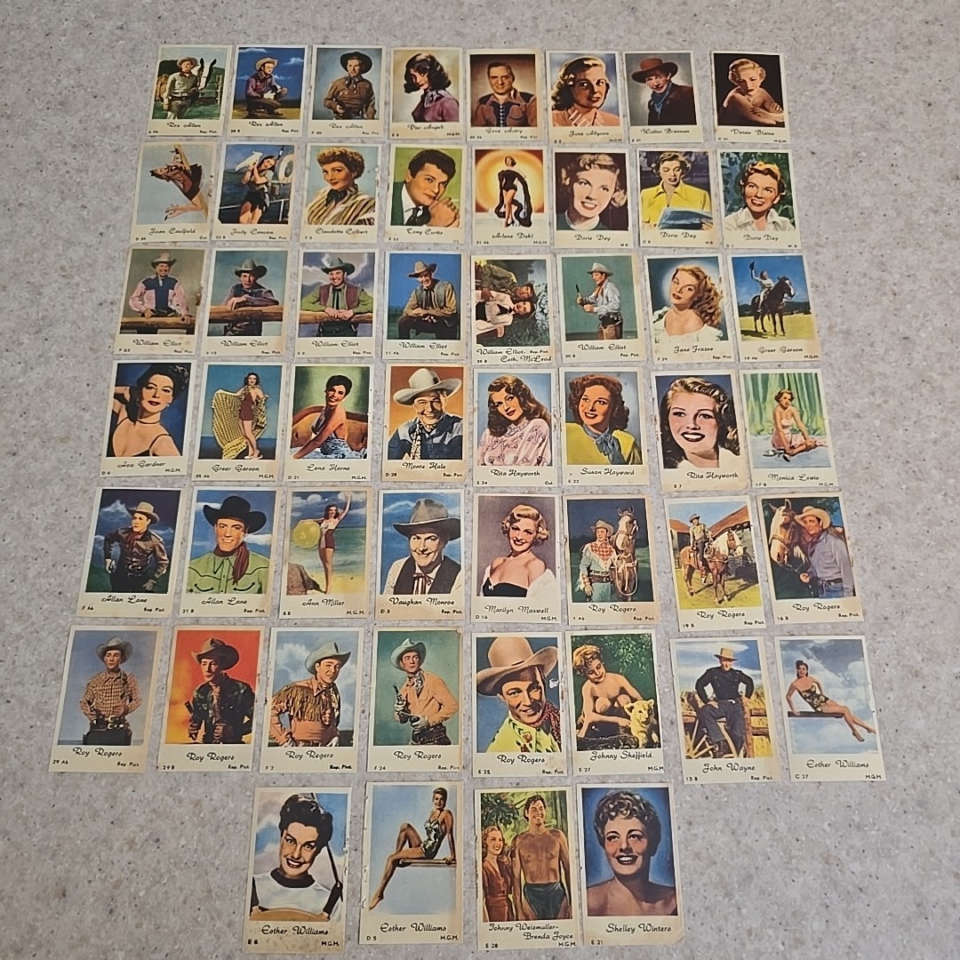 1952 Dutch Gum Set Movie Film Singles Your Choice Vintage