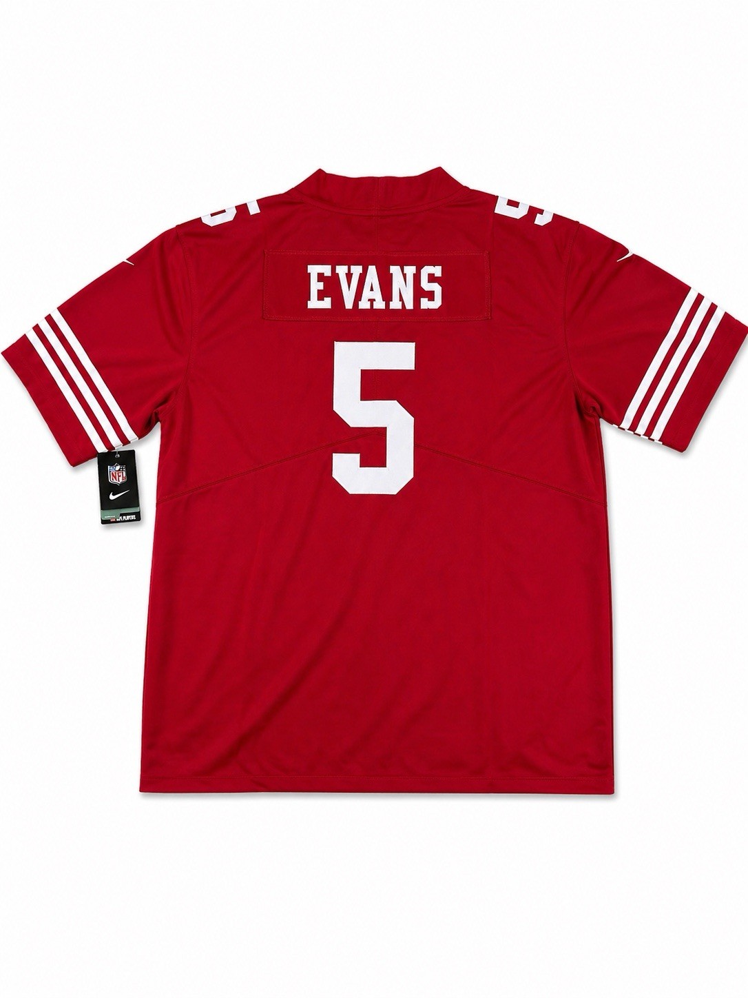San Francisco 49ers Mike Evans #5 Nike Scarlet 2026 Official NFL Game Jersey