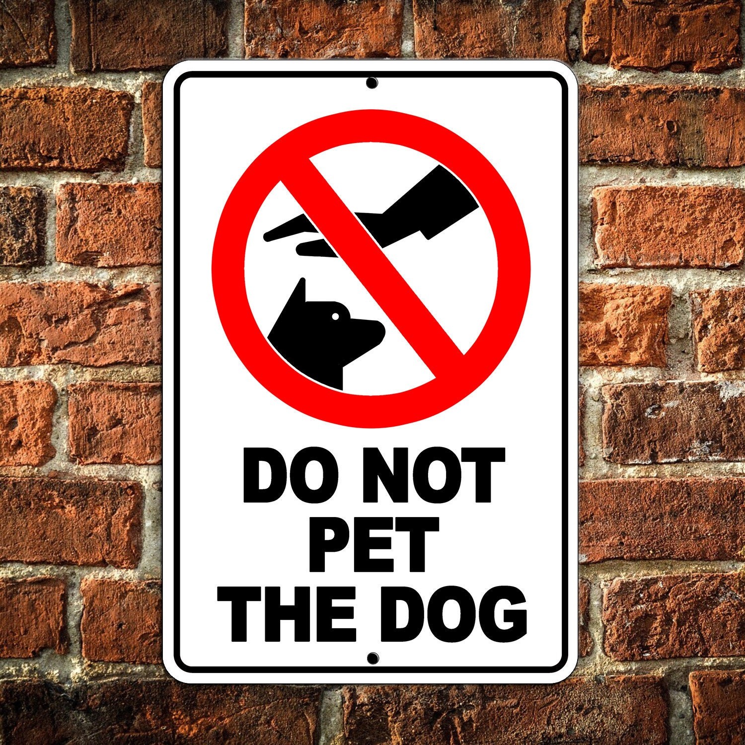 Do Not Pet The Dog /Beware Of Dog Sign / Decal  / Magnetic Sign /Security