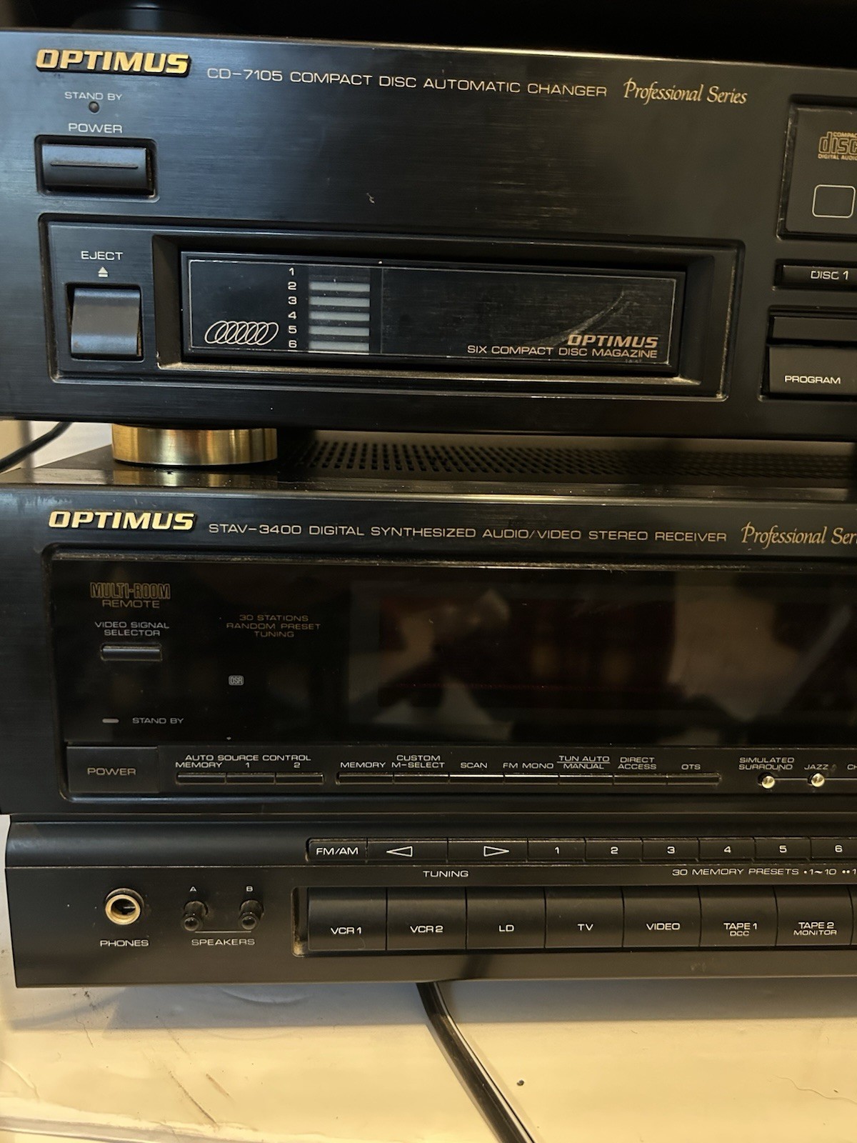 Optimus Professional Series modular component stereo system perfectly working.