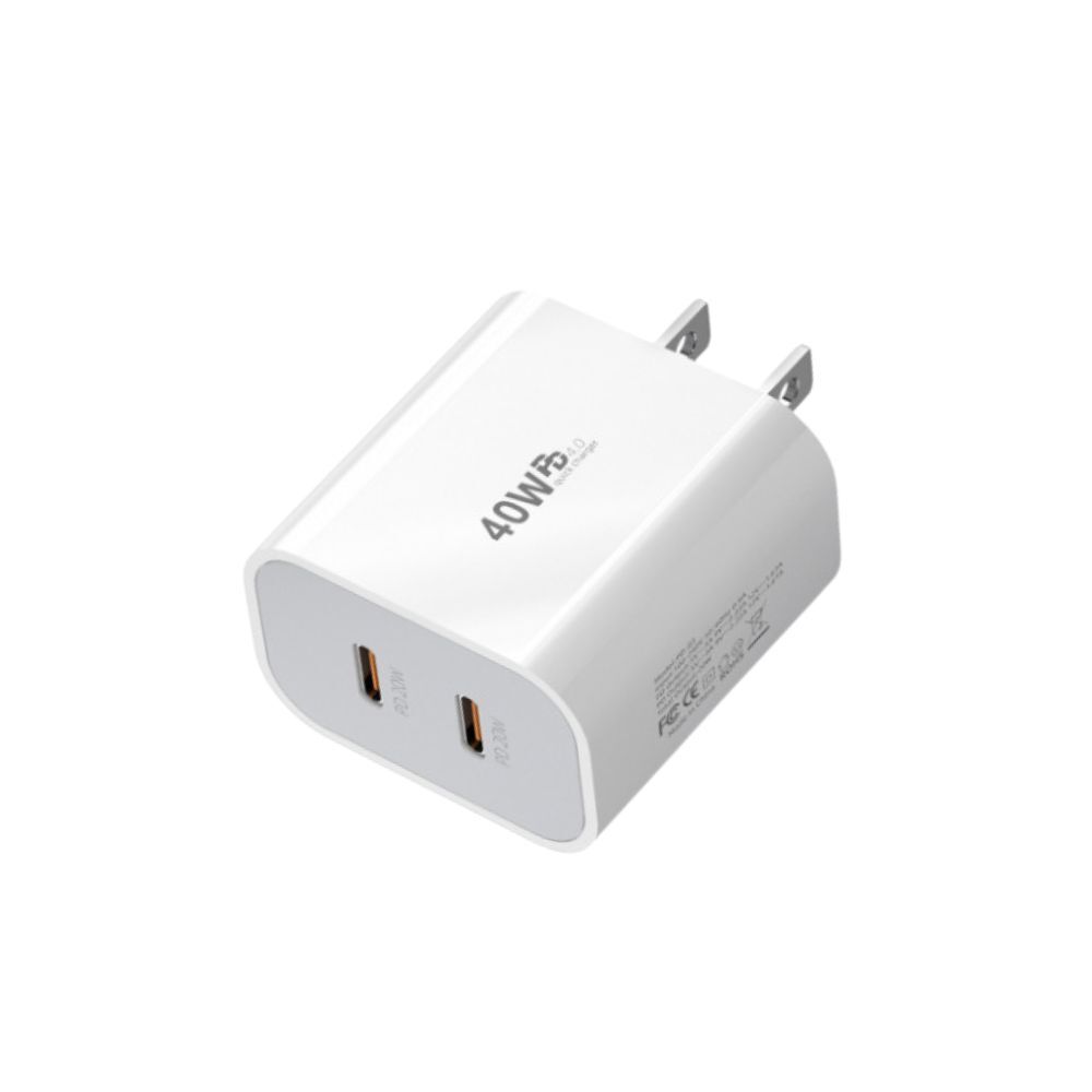 PD 40W Fast Charger Block Type C Adapter For iPhone 15 16 17 Pro Max USB-C Cable