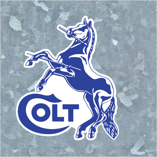 Large Colt Decal 16" wide x 20" tall Indoor or Outdoor Fade Resistant Weather