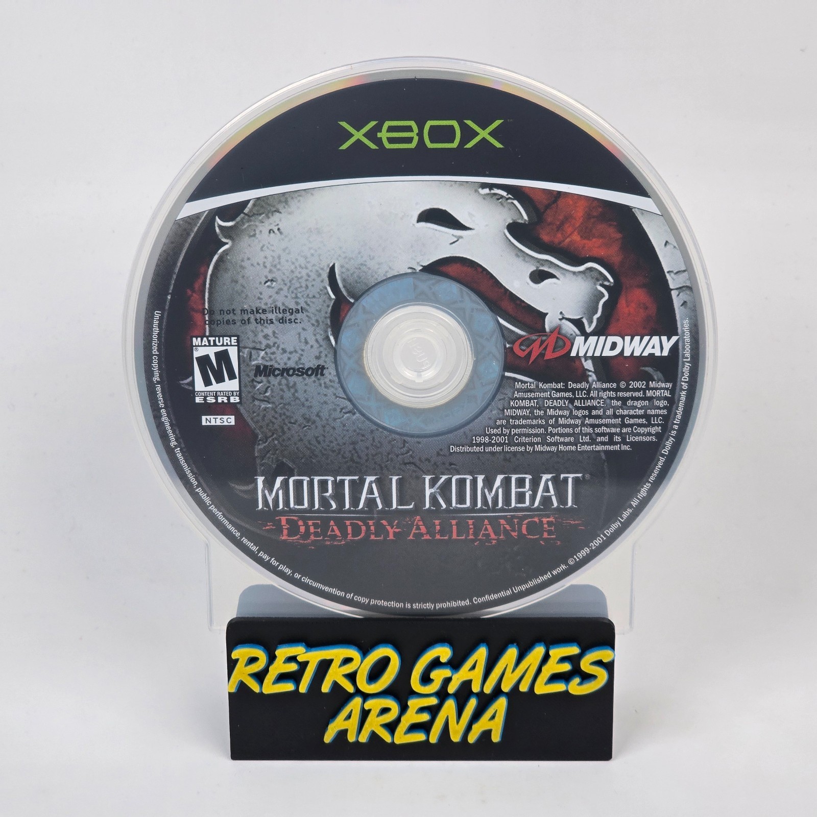 Mortal Kombat: Deadly Alliance (Original Xbox) Black Label Disc