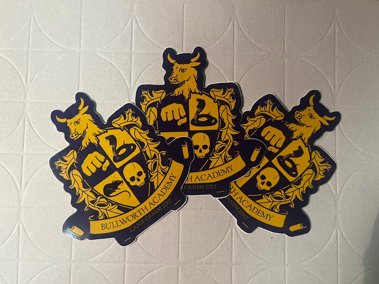 Rockstar Games GTA Era Bully sticker 3 pc set (x3)