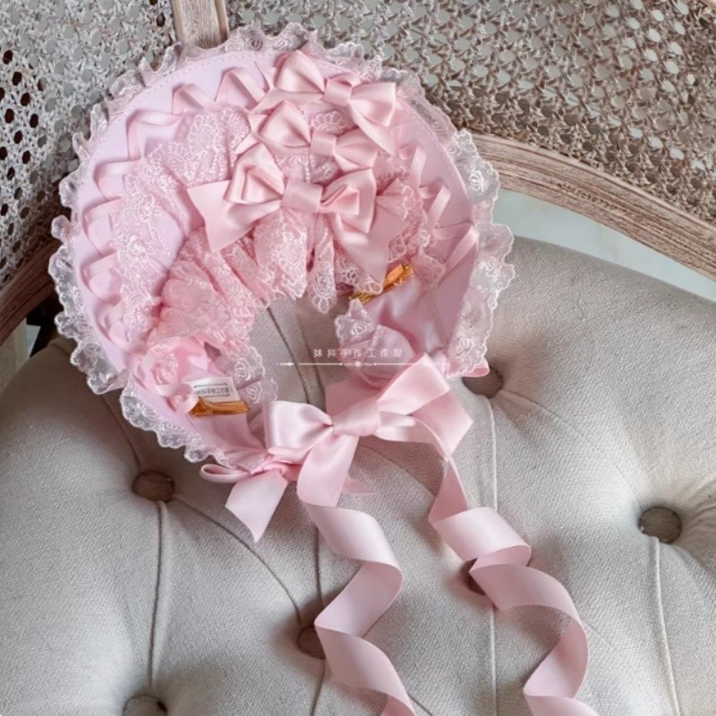 Lolita Girls Sweet Bonnet Hat kawaii Flat Cap Accessorie