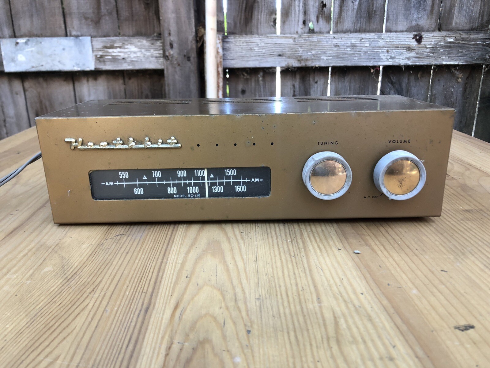Heathkit Model BC-1A Mono Tube  AM Tuner Vintage For Parts