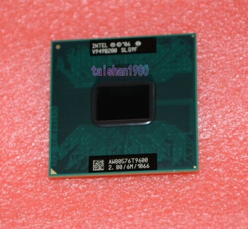 Intel Core 2 Duo T9600 SLG9F 2.80GHz 6MB Cache 1066MHz CPU Processor