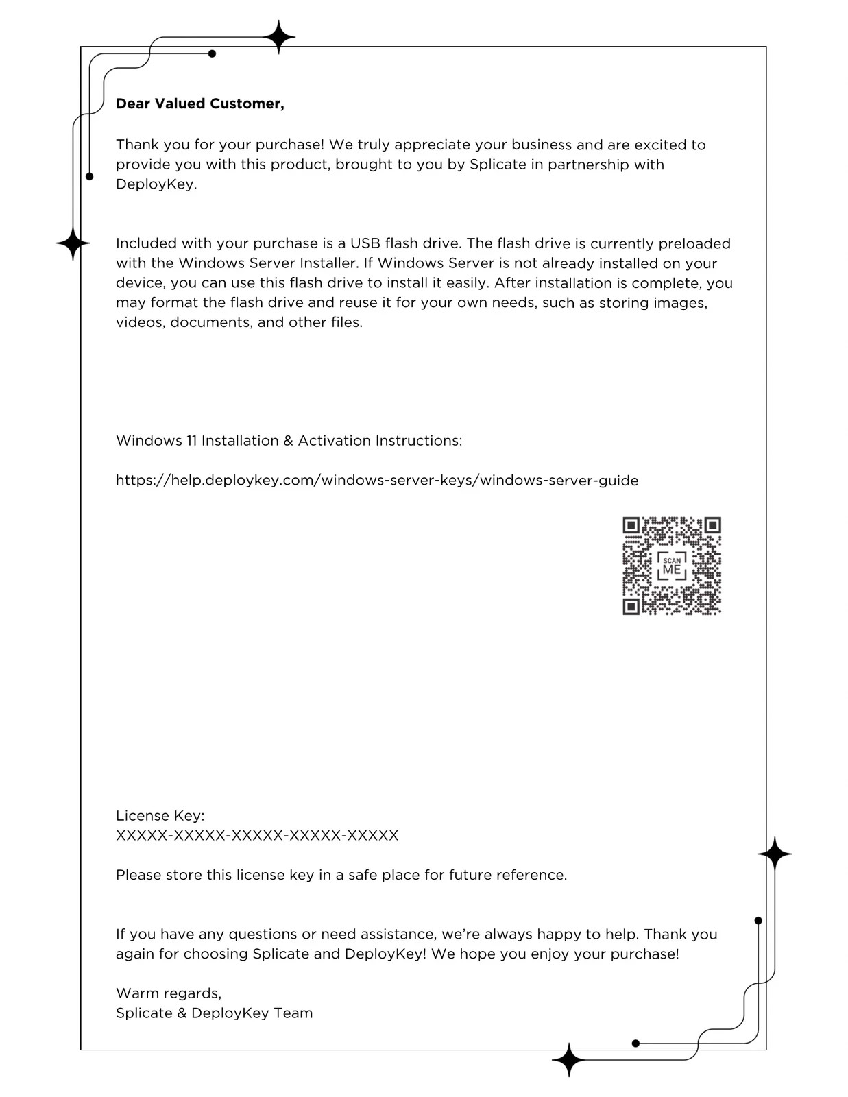 Windows Server 2022 Standard License Key with USB Installer Flash Drive