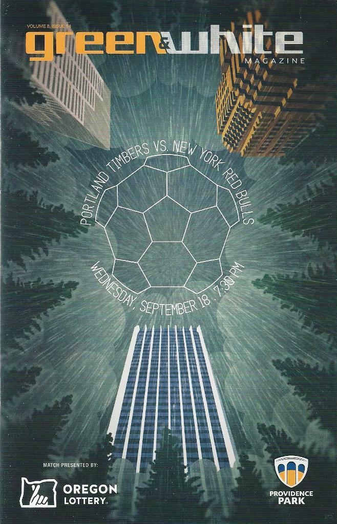 Portland Timbers 'Green & White' MLS Soccer/Football Program Volume 8, Issue 14