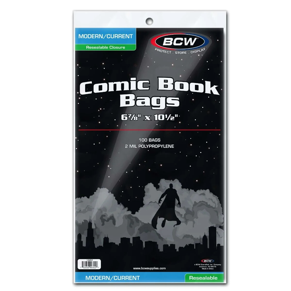 200 - BCW Current Modern Resealable 2-Mil Polypropylene Comic Book Bags!