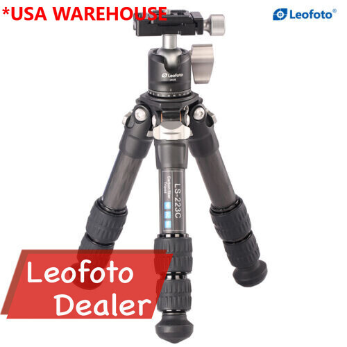 Leofoto LS-223C+LH-25 Tripod with ball head Portable Mini Carbon Fiber Tripod