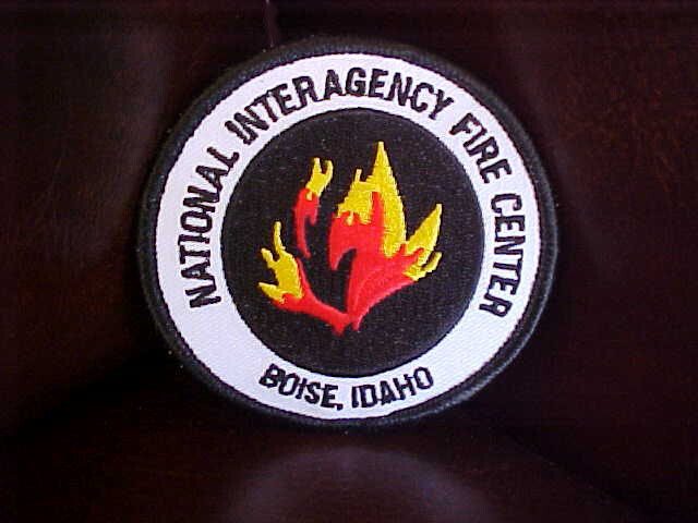 New National Interagency Fire Center Patch NIFC Boise Idaho Flames Firefighter