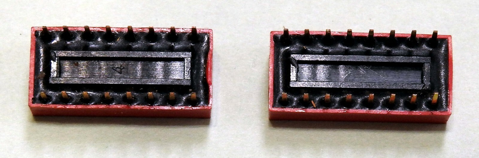 2 pieces C & K 8 position 8PST Dip Switch p/n BD08